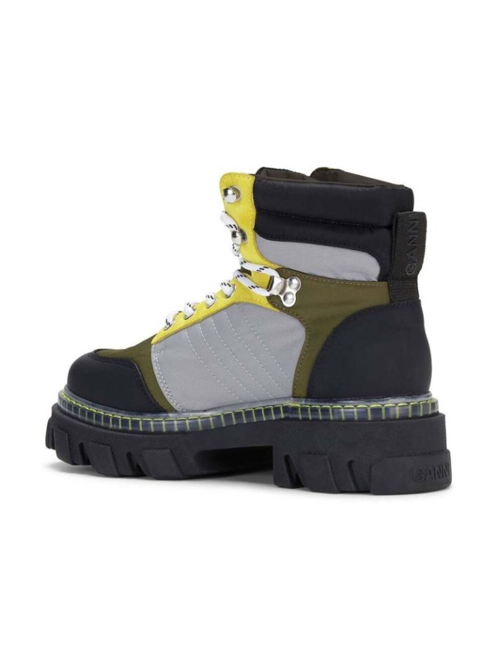 New Ganni Cleated Lace-Up Kalamata Hiking Boots Size 6 US /36 EU NWOT - Picture 6 of 6